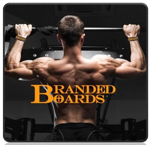 Branded Boards Liquid Chalk & Weightlifting Straps for Rock Climbing, Powerlifting, Cross Training, Mess Free Gym Approved, Dries Fast (CAMO Straps)