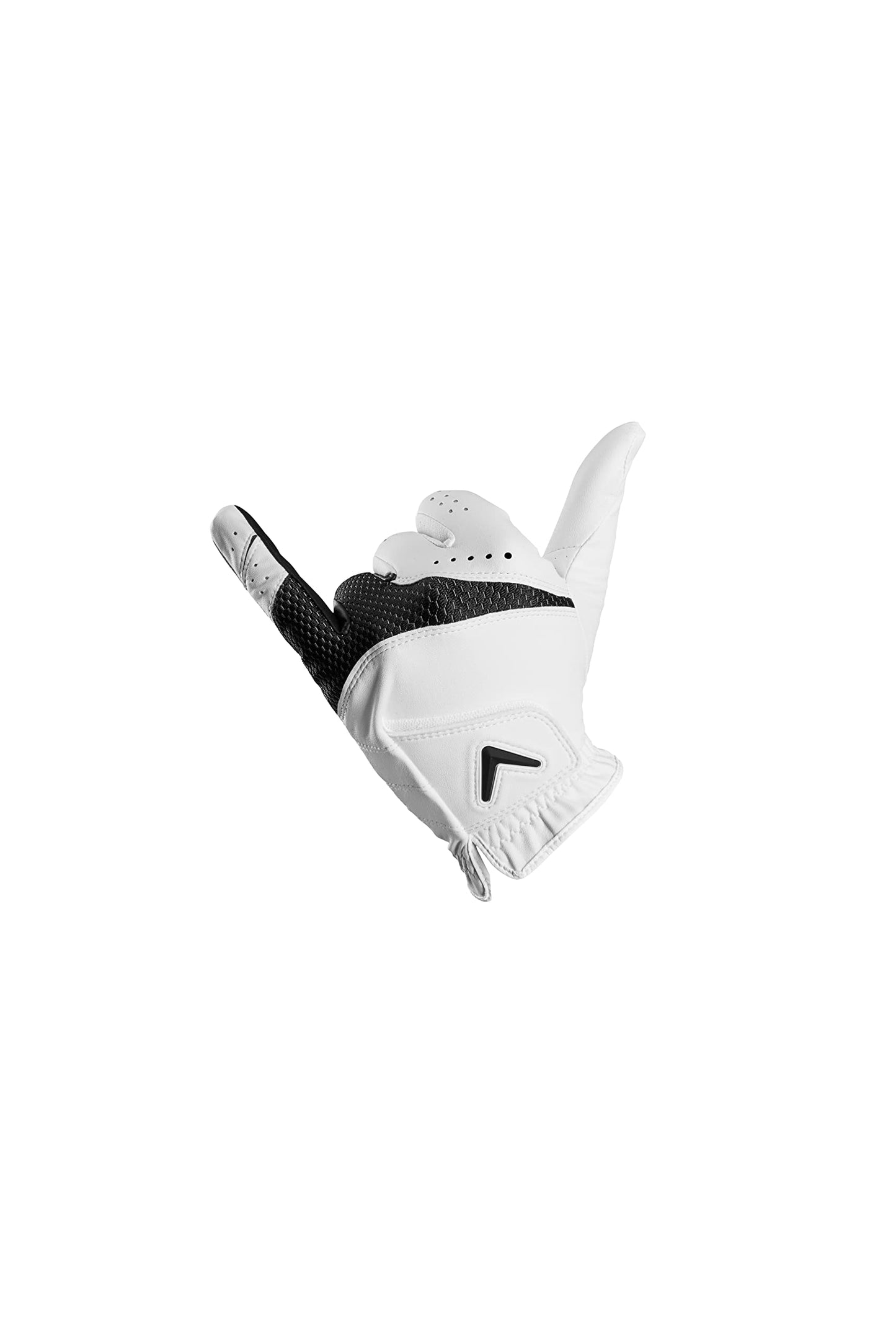 Callaway Golf Weather Spann Glove (Worn on Right Hand,White,X-Large,Men's)