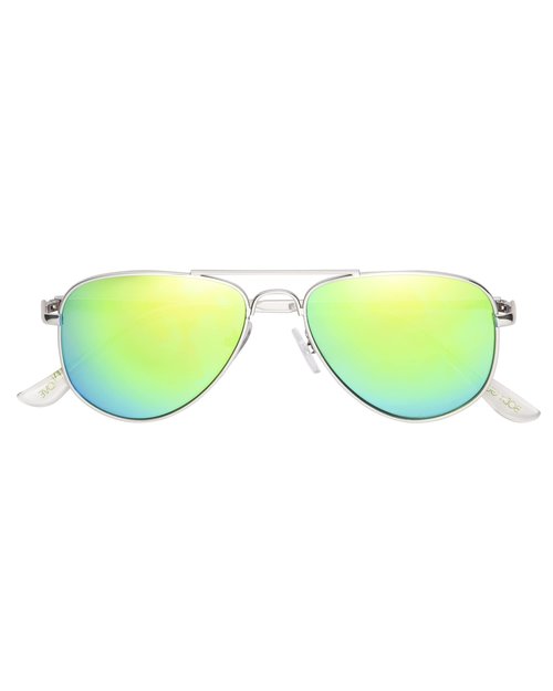 Body Glove Flow Kid's Sunglasses Aviator, Silver, 50 mm