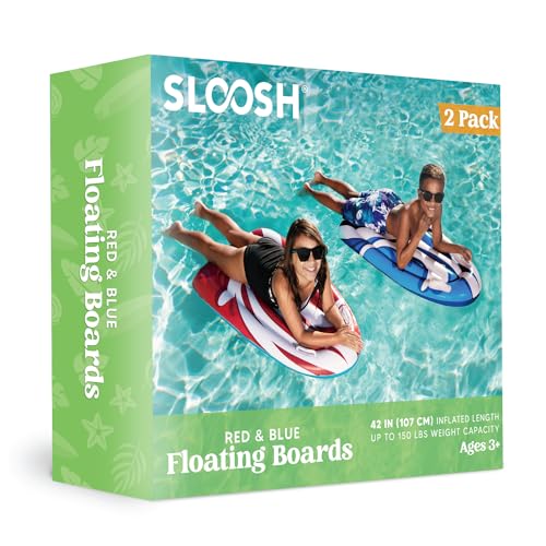Inflatable Pool Float for Kids - 2 Pack Water Board, Summer Water Toys