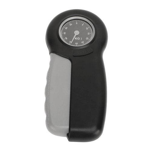 Ergonomic Hand Grip Dynamometer Strength Tester, Pointer Display Forearm Wrist Exercise Device for Athletes, Dark Gray
