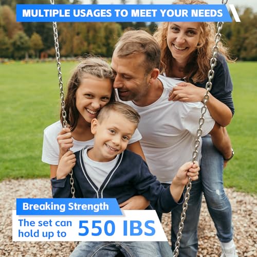 Heavy Duty Stainless Steel Chains - 25.8 Inch Adjustable Swing & Punching Bag Chain
