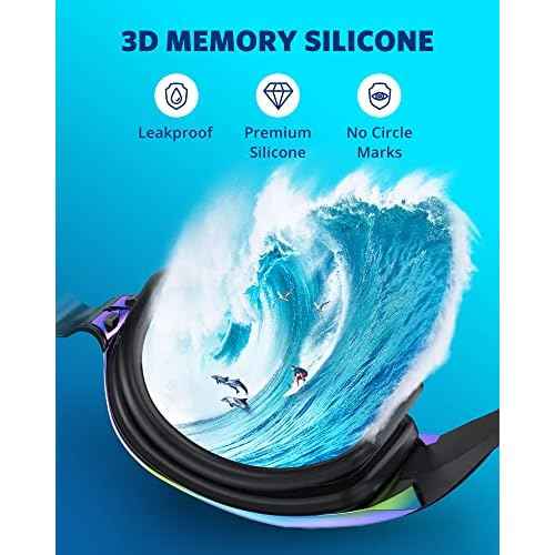 Aegend Swim Goggles, Swimming Goggles No Leaking Full Protection Adult Men Women Youth