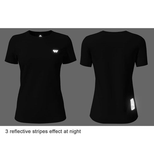Wulbike Women Shirt Runing Quick Dry Athletic Gym Active T-Shirt Moisture Wicking Top UPF 50+ SPF Sun Protective