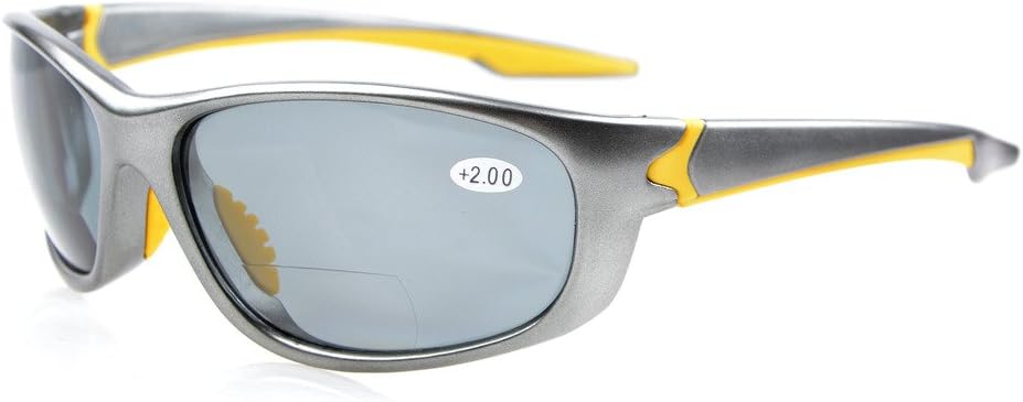 Eyekepper TR90 Unbreakable Sports Bifocal Sunglasses Baseball Running Fishing Driving Golf Softball Hiking