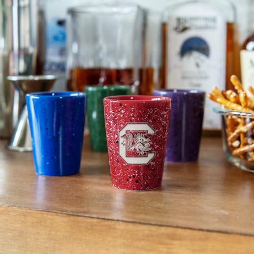 South Carolina Gamecocks NCAA 2oz Ceramic Shot Glass - Team Logo & Color