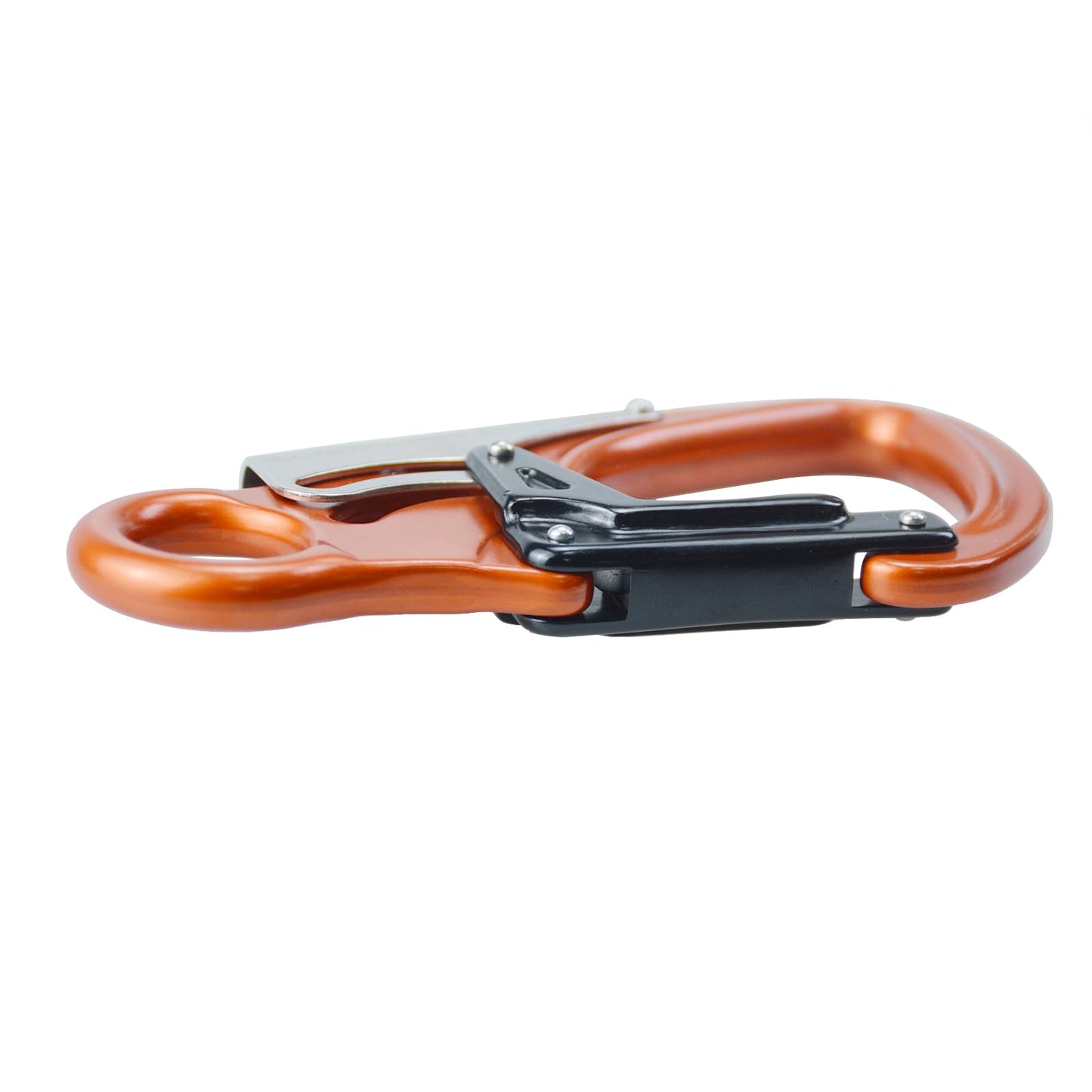 S.E.PEAK 25kN Aluminum Snap Hook, Lightweight Double Lock Captive Eye Forged Hook Clip, Rescue Gear Equipment for Climbing, Tree Work