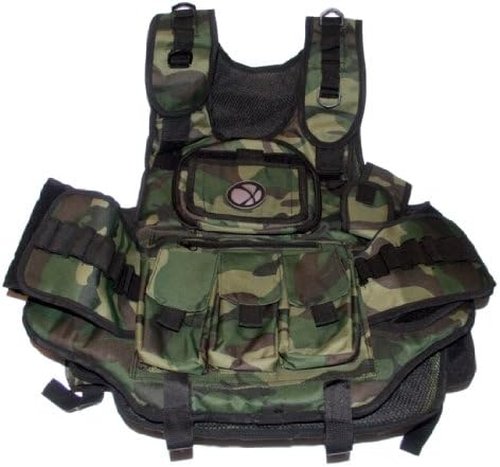 GxG Army Swat Paintball Airsoft Tactical Vest Camo