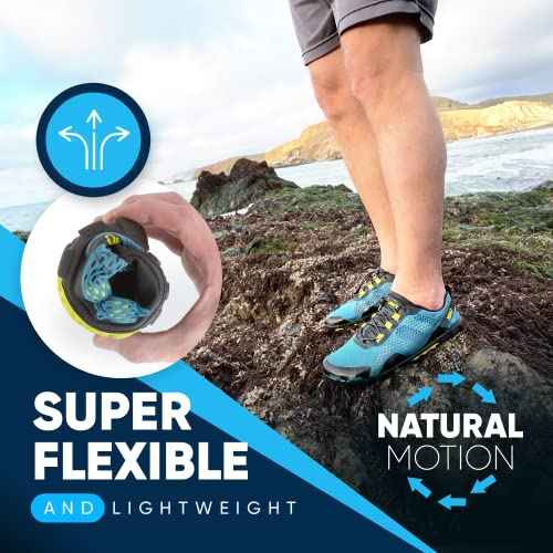 Xero Shoes Barefoot Water Shoes for Men | Aqua X Sport Men's Water Shoes | Wide Toe Box, Zero Drop Heel, Minimalist for Beach, Hiking, Running