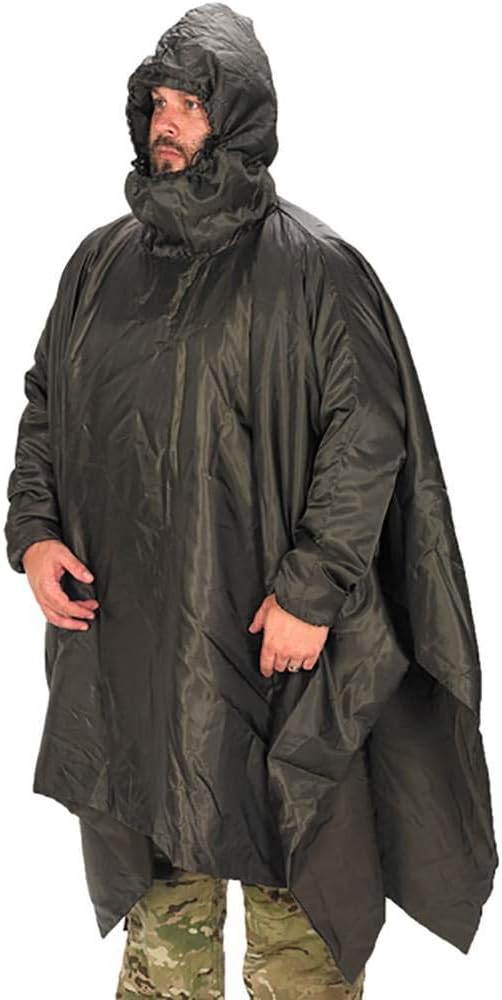 Snugpak Water-Repellent Poncho Liner with Lightweight Design, Sleeves & Hood