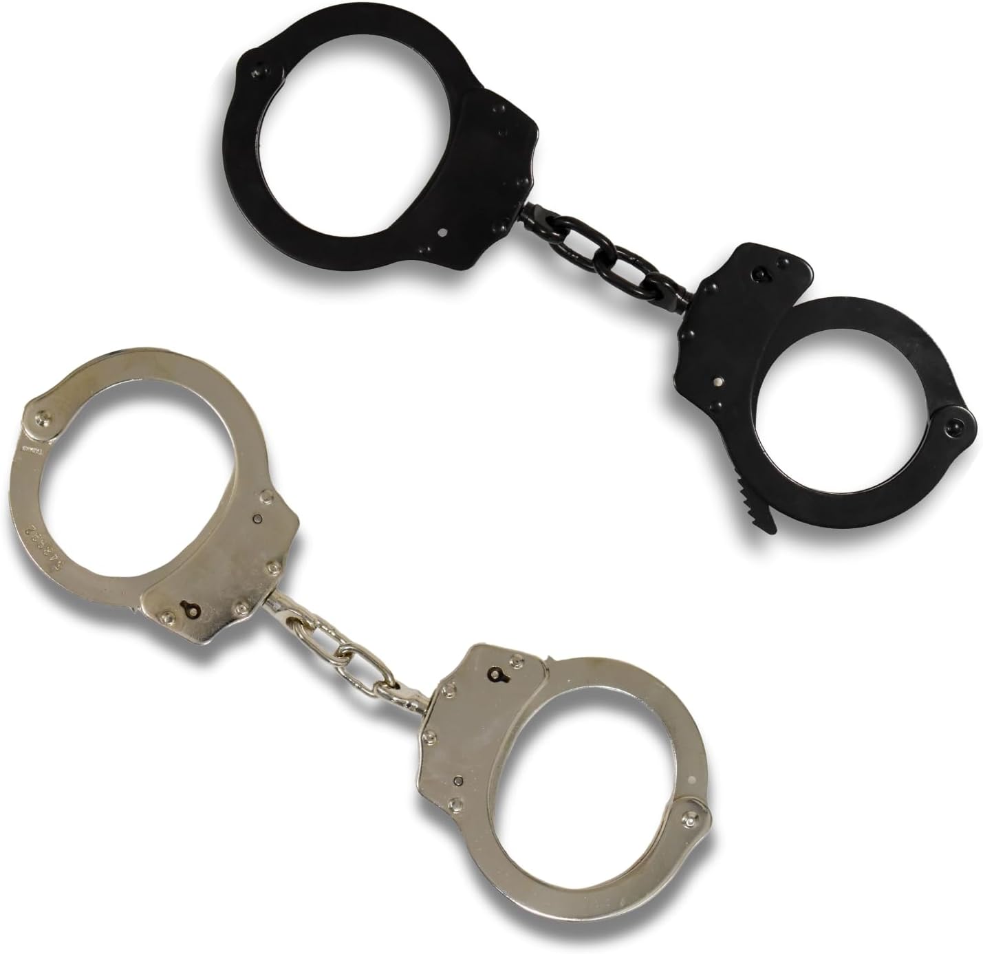 Snake Eye Tactical Steel Handcuffs with Two Keys Heavy Duty Steal Professional Grade | Secure Handcuffs.