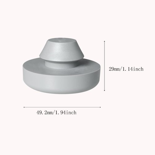 YHXiXi 4pcs Non-Slip Rubber Rack Replacement Cooler Feet Cooler Rubber Feet Non Scratch Rubber Feet, Gray
