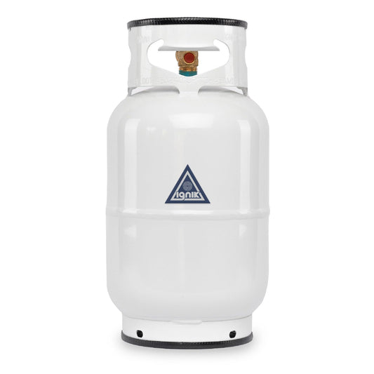 Ignik Refillable Gas Growler Propane Tank, 10-Pound - White