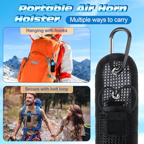 Outdoor Dog Walking Air Horn Holder with Hook & Loop - 2 Pack