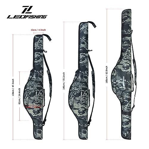LEOFISHING Portable Folding Fishing Pole Bag Small 120cm/3.94ft