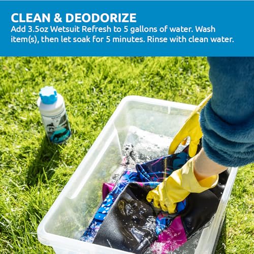 Wetsuit Cleaner & Conditioner - Deodorizes, Removes Contaminants, Extends Wetsuit Life