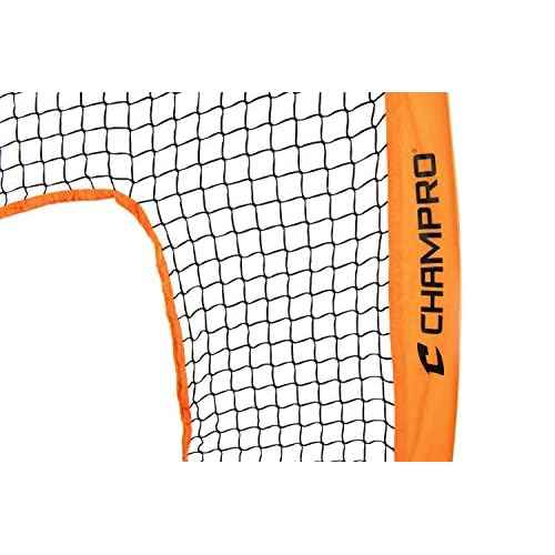 CHAMPRO MVP Lightweight Portable Fastpitch Softball Pitcher's Screen Training Net, 7' X 7'