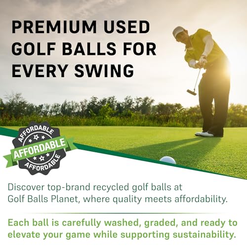Used Recycled Golf Balls Assortment in Mesh Bag - 4A/3A Condition
