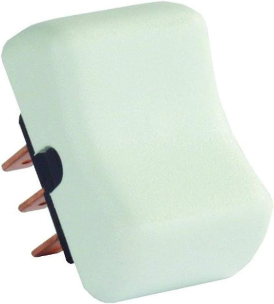 JR Products 12055 White SPDT Mom-On/Off/Mom-On Switch