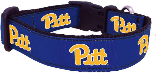 NCAA Pittsburgh Panthers Dog Collar (Team Color, Medium)
