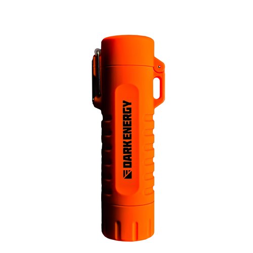 Dark Energy Plasma Lighter - Rechargeable Mini Flashlight - Camping Essentials (Orange)