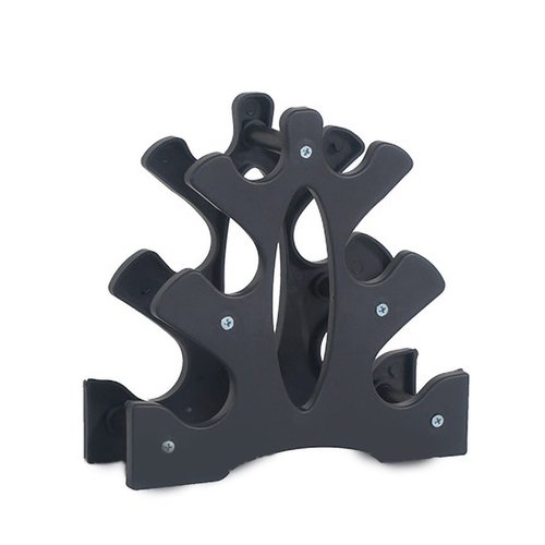 Dumbbell Rack（Without Weight）, 3 Tier 23x22.5x8.5cm Dumbbell Rack PP Triangular Rack Stand Multilevel Weight Holder Storage Accessories for Home Gym Exercise