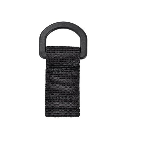 ZYAMY 8PCS Tactical D Ring Clips with Hooks and Rings Backpack Accessories Water Bottle Key Holder for Military D Ring Adapter Nylon Strap Backpack Webbing Attachment Black