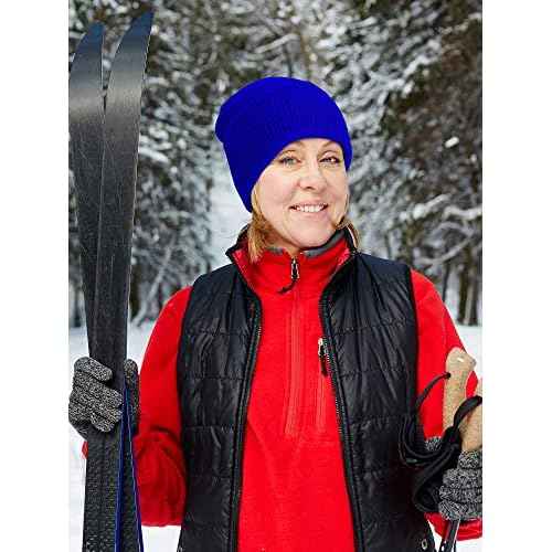 WILLBOND 2 Pieces Knitted Full Face Cover 3 Hole Mask Winter Balaclava Face Cover