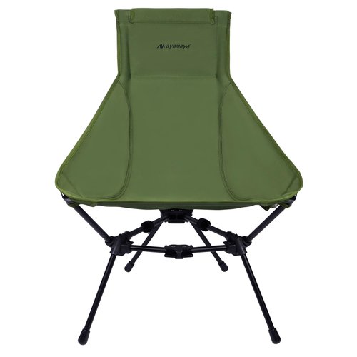 ayamaya Ultralight High Back Camping Chair, Upgraded All Aluminum Widen Frame Structure Folding Chairs with Side Pocket & Carry Bag Compact for Camping Hiking Fishing Backpacking Outdoor
