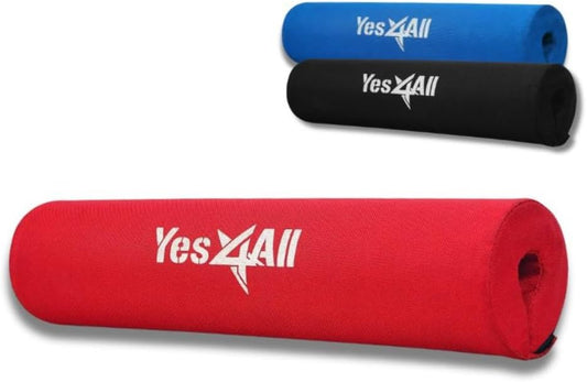 Yes4All Barbell Thick Foam Nylon Pad, Neck Shoulder Protective Pad For Lunges, Squats And Hip Thrust Fit Standard Olympic Bar