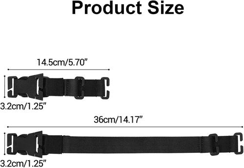 Lpoip 4 Pcs Tactical Rush Tier System Molle Backpack Straps Accessories,Tactical Chest Strap