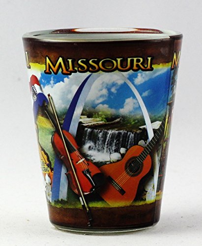 Missouri State Collage Shot Glass - Unique Souvenir Collectible