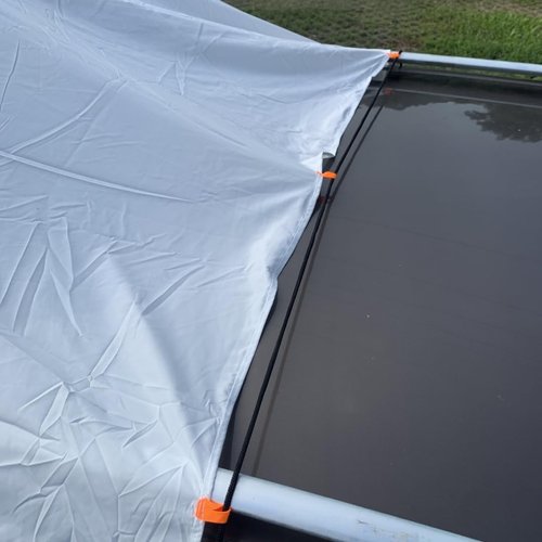 SUV Tent Van Camping Nomadic Camper Sleeping Take Shower or Change Clothes in Vehicle Water-Repellent and Lightweight Portable Bag Set up Size: L.W.H: 148x148x230 Centimeters (White)