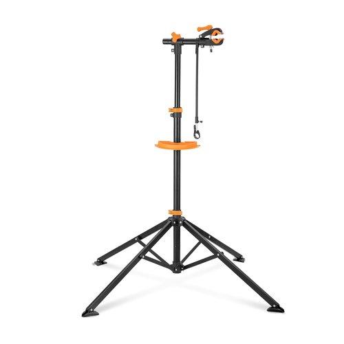 teraysun Bike Repair Stand (Max 66lbs/30kg) - Foldable Workstand with Magnetic Tool Tray (24.5x13cm), 360° Rotatable Head, GS Certified for 20-29" Mountain/Road Bikes