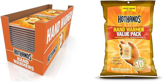 HotHands Hand Warmers - Long Lasting Safe Natural Odorless Air Activated Warmers - Up to 10 Hours of Heat - 40 Pair