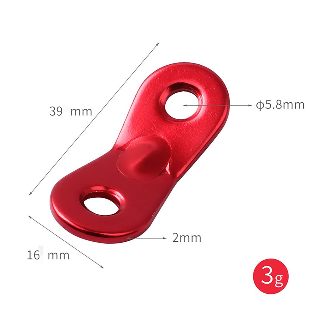 30 PCS Aluminum Alloy Tent Rope Tensioner Dual Holes Guyline Cord Camping Supplies Durable Cord Adjuster Wind Rope Buckle for Camping Hiking Outdoor Activity Tent Accessory