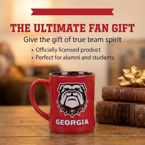 Georgia Bulldogs 16oz Relief Ceramic Mug with Official Logo - Variation of Georgia