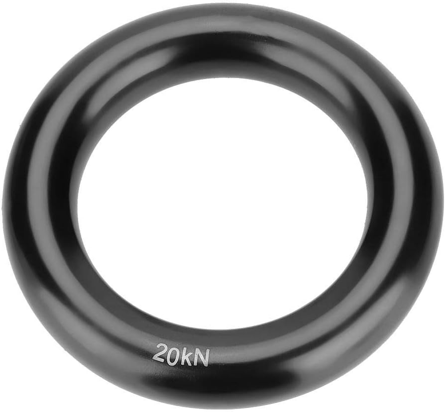 Aluminum Rappel Ring for Rock Climbing 12mm Multi-Use Descender Gear Rock Climbing Accessories Outdoor Safety Equipment for Rappelling