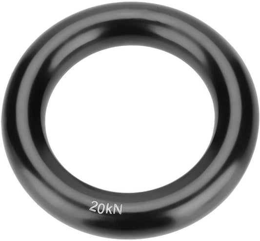 Aluminum Rappel Ring for Rock Climbing 12mm Multi-Use Descender Gear Rock Climbing Accessories Outdoor Safety Equipment for Rappelling