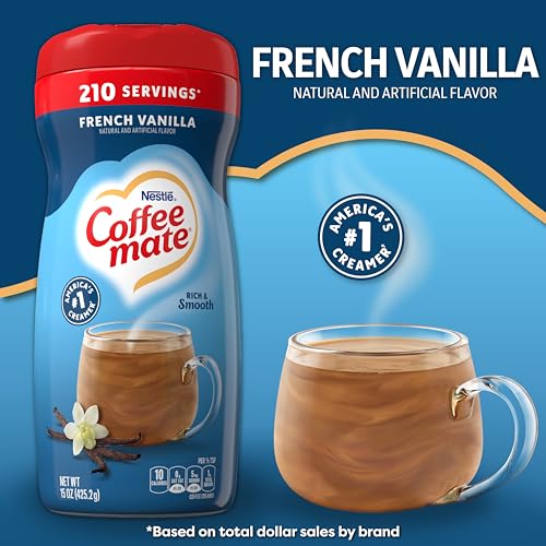 French Vanilla Coffee Mate Powder Creamer 15 Oz - 6 Pack