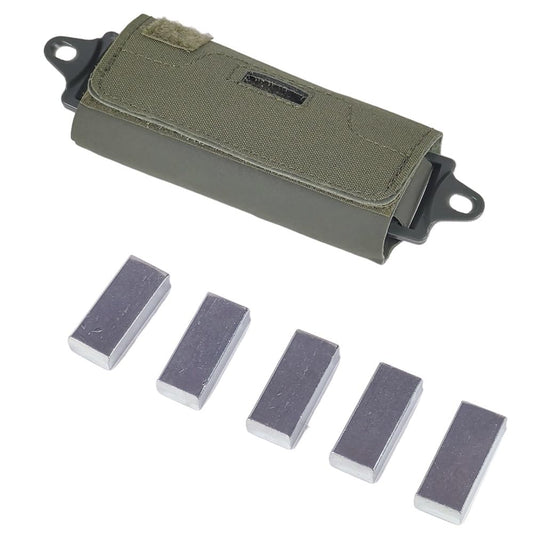ATAIRSOFT Tactical Helmet Balancing Weight Bag Counterbalance with Five Counter Tactical Helmet Accessory Pouch for OPS Fast BJ PJ MH (RG)
