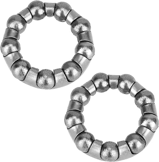 7 Balls x 1.49Inches Stainless Steel Bicycle Ball Bearings Bike Ball Crank Bearing for Replacement Mountain Bicycle Parts Bike (Silver, 7 Balls x 1.49Inches)