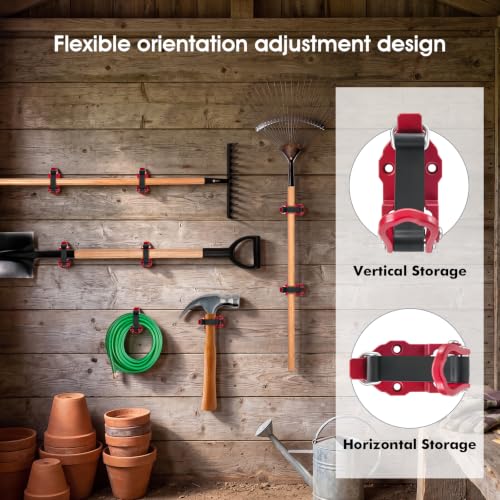 4 Pack Quick Release Shovel Holder Wall Mount for Trucks & Outdoor Use