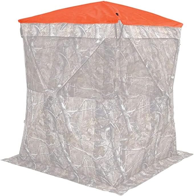 Ameristep Blaze Orange Cap - Durable Lightweight Packable Safety Cap for Hub-Style & Spring Steel Hunting Ground Blinds