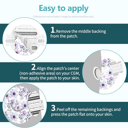 Over Patches for Dexcom G7 - Adhesive Patches for Dexcom G7 Waterproof with Easy-Peel Tab Pre-Cut,Stelo Flexible CGM Tape,Long-Lasting for 10-14 Day 20pcs,Bloomingday