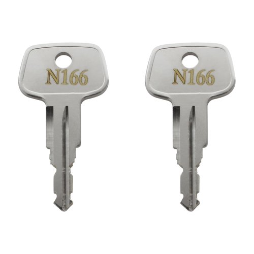 N166 Errebi Key Replacement for Thule Ski,Cargo Box,Roof,Crossbars and Carrier Racks,Thule Car Rack Replacement Key - Codes N166 [2 pcs]