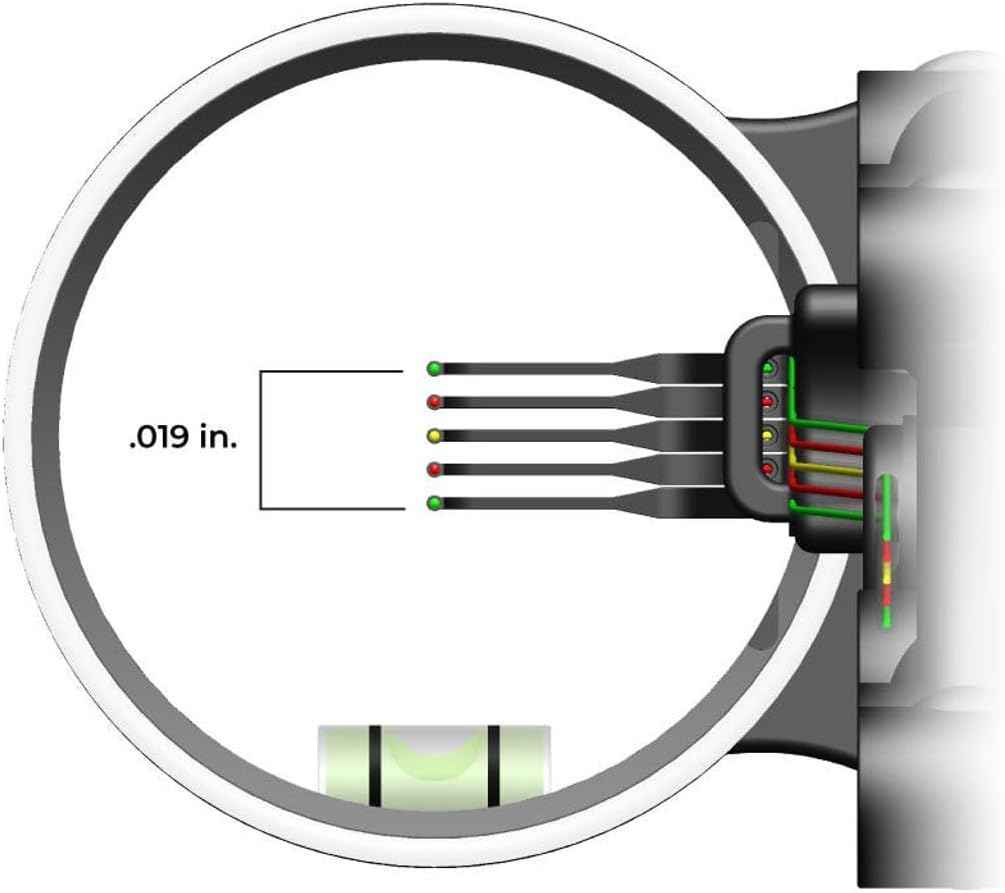 TruGlo Carbon Xtreme 5-Pin Archery Bow Sight - Ultra-Lightweight, Adjustable for Right & Left-Hand Shooters