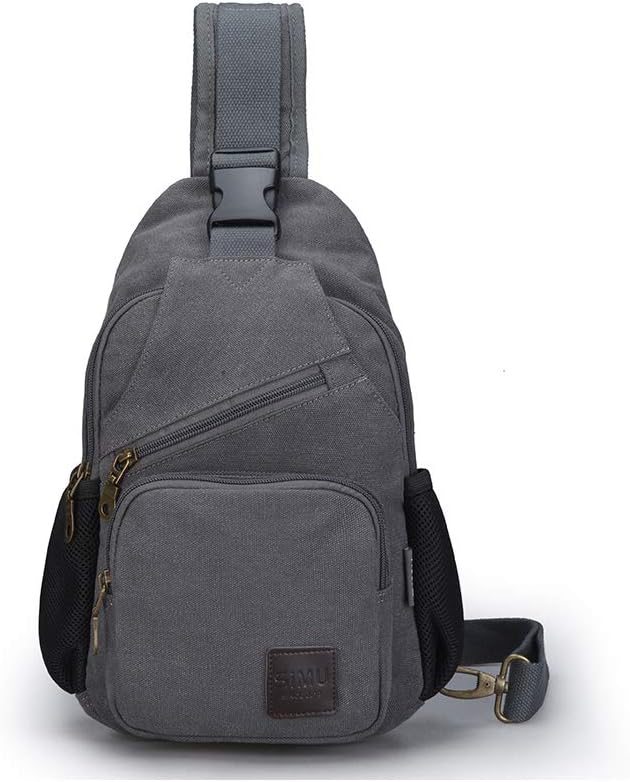 Sling Bag Pack Canvas Shoulder Sling Backpack Small Crossbody Chest Bag for ipad mini