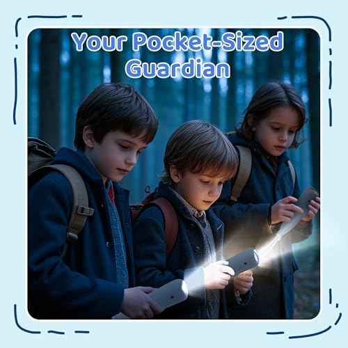 Ammonite Kids Flashlight Rechargeable, Silicone Toddler Night Light with Fun Animal Design & Easy-Grip Handle - for Boys Girls Bedtime & Camping