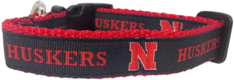 NCAA Nebraska Cornhuskers Dog Collar (Team Color, Large)